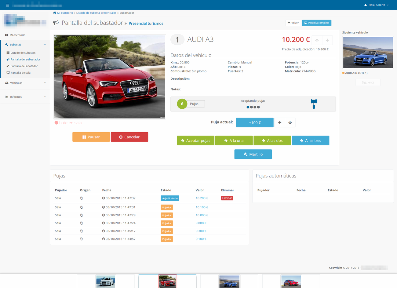 Web Application For Live Onsite And Online Car Auctions Daniloaz Com