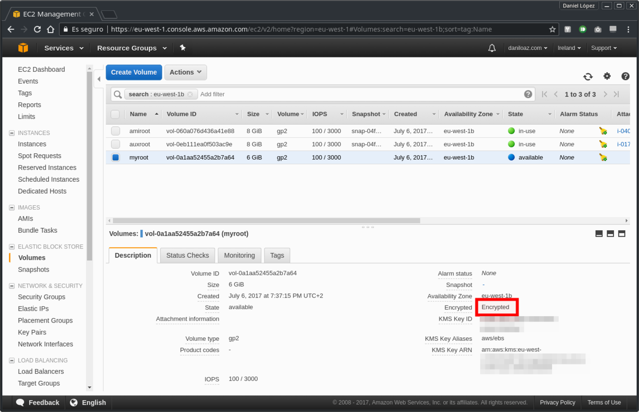 New volume created but not attached to any instance