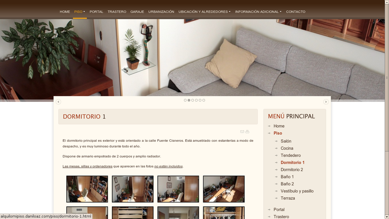 Vista detallada de dormitorio