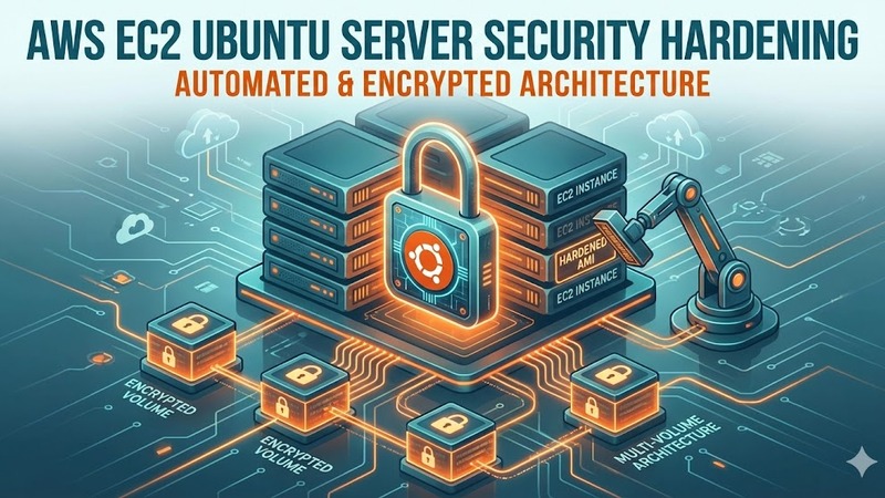 AWS EC2 Ubuntu server security hardening with multi-volume encrypted architecture