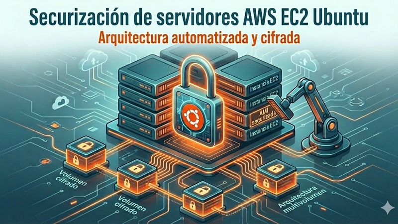 Securización de servidores AWS EC2 Ubuntu con arquitectura multi-volumen cifrada