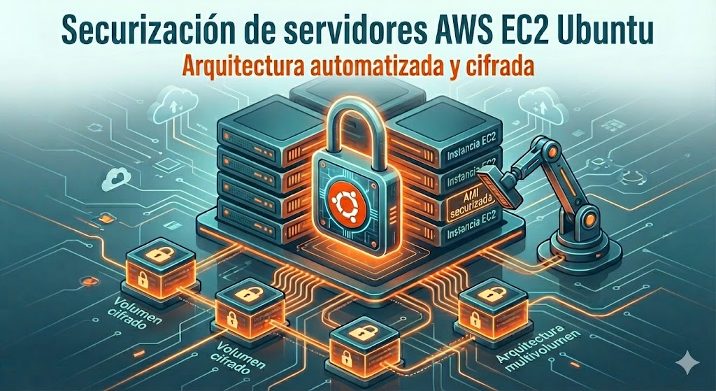 Securización de servidores AWS EC2 Ubuntu con arquitectura multi-volumen cifrada