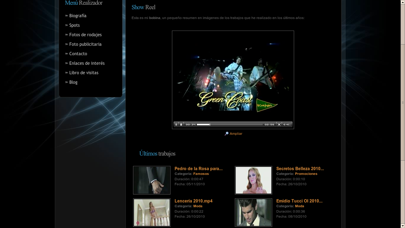 Detalles de proyecto de video