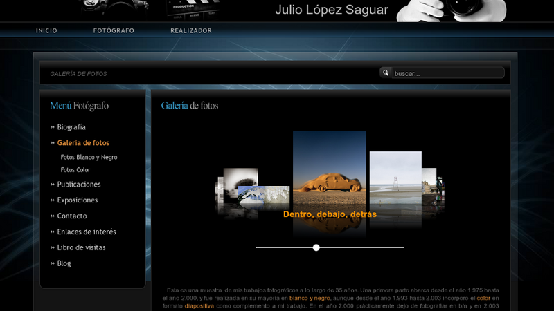 Julio López Saguar professional portfolio website homepage