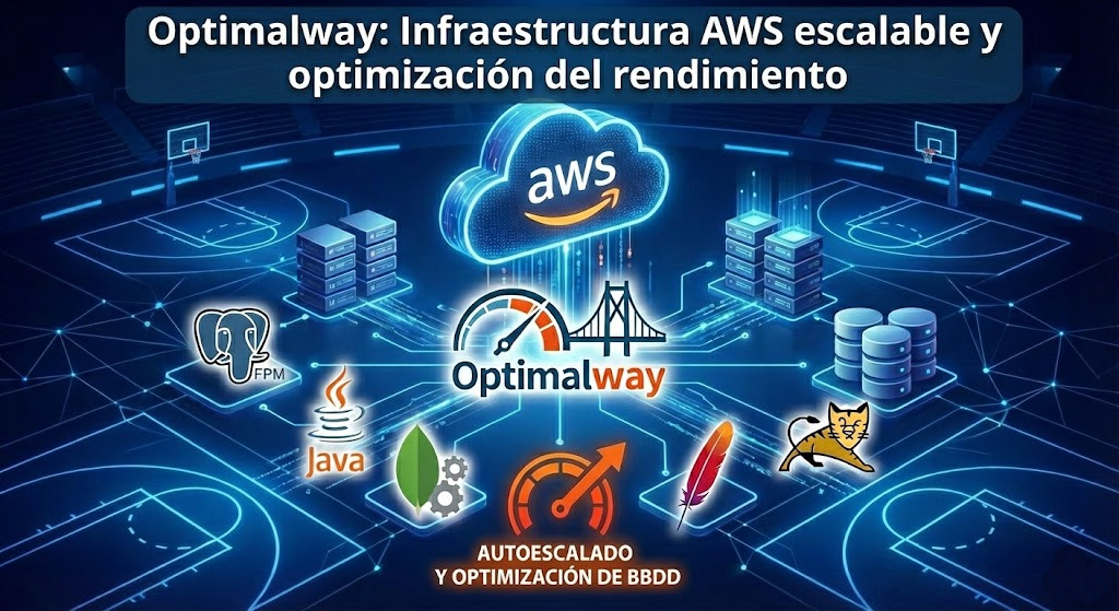 Arquitectura AWS escalable con Auto Scaling Groups, balanceadores de carga y aplicaciones PHP/Java optimizadas