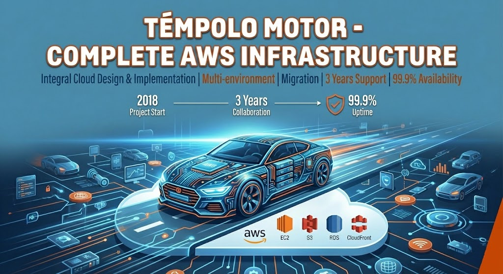 Témpolo Motor AWS cloud infrastructure