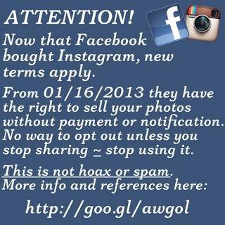 Share Instagram-Facebook new terms