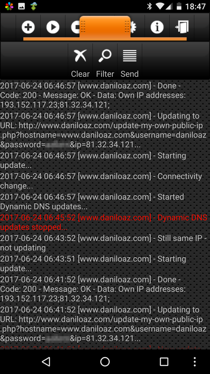 Dynamic DNS Update log file